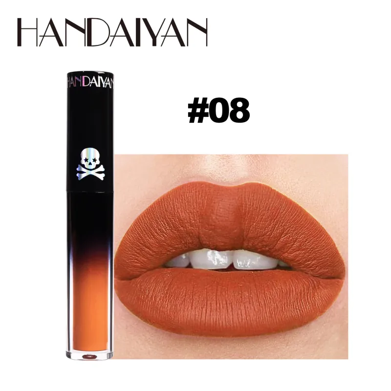 Matte Vampire Black Purple Lipstick Waterproof Long Lasting Lip Gloss Halloween Christmas Moisturizing Pigmented Lip Makeup — image 12