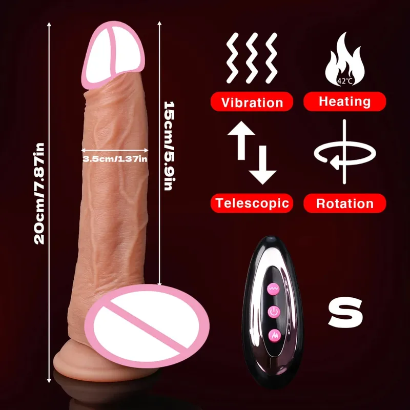 Sexy Thrusting Dildo Vibrator Remote Control Tongue Licking Clitoris Penis Sex Toys Vagina For Women Masturbation Adult Supplies