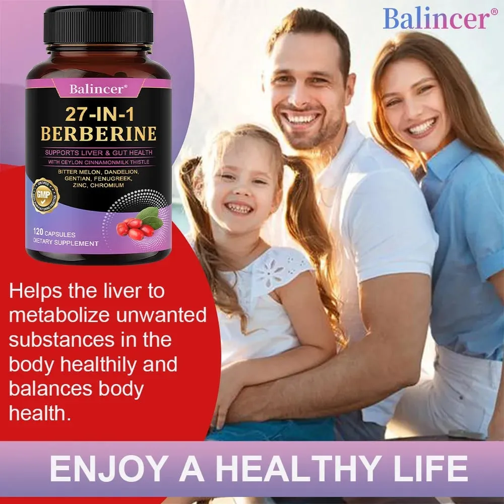 Berberine with Ceylon Cinnamon Capsule Antioxidant Immune System Health and Gastroenteric Function Supports Heart Health