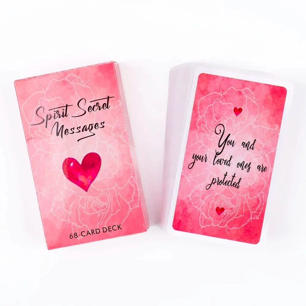 Spirit Secret Messages 68Pcs English Version Oracle Divination Fate Game Deck Tarot Table Board Games Playing Card 10.4x6.1cm