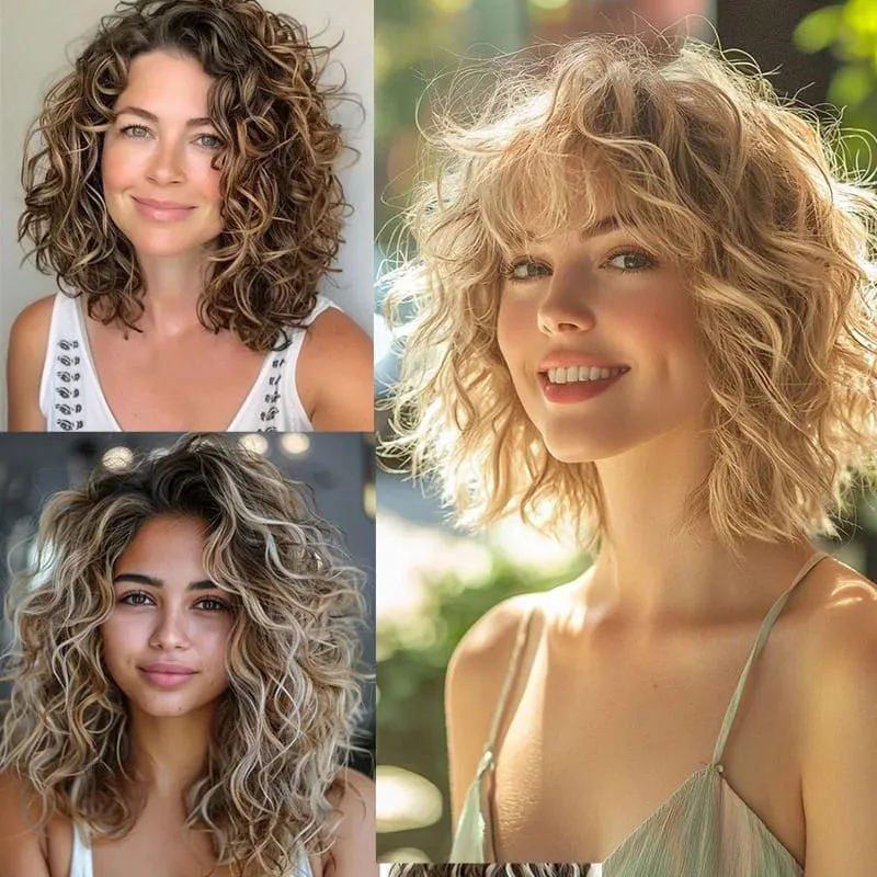 12Inch Synthetic Short Wavy Curly Hair Extension 4pcs/set Clip in Hair Easy to Wear for Women Party Use Daily