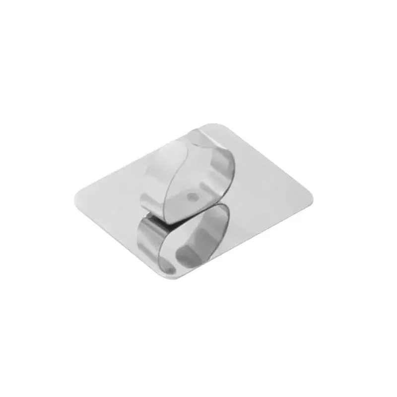 Mini Nail Art Ring Palette Stainless Steel Finger-Worn Mixing Tool for Nail Art Design Manicure Salon DIY Beauty Makeup Pigment