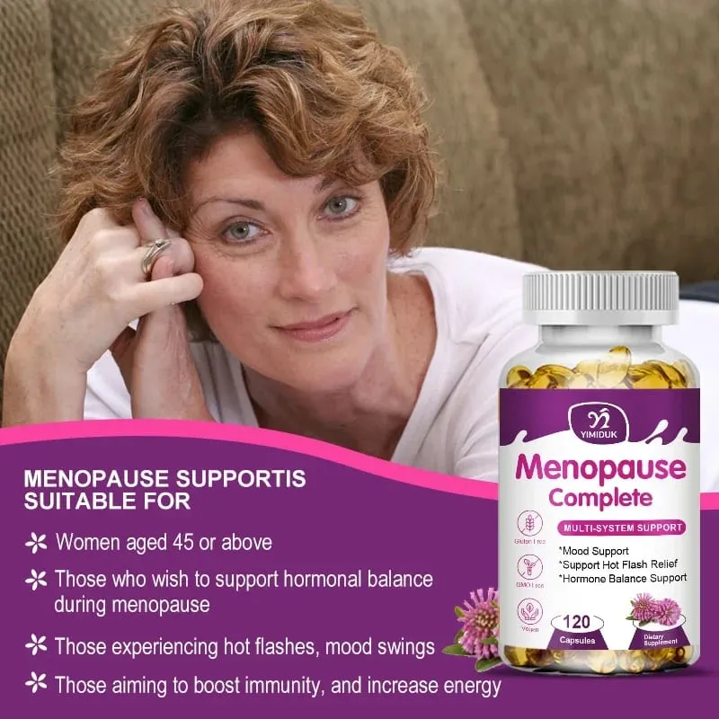 Yimiduk Menopause Relief Capsules Support Weight Management Improves Metabolism，Night Sweats Mood Supplements