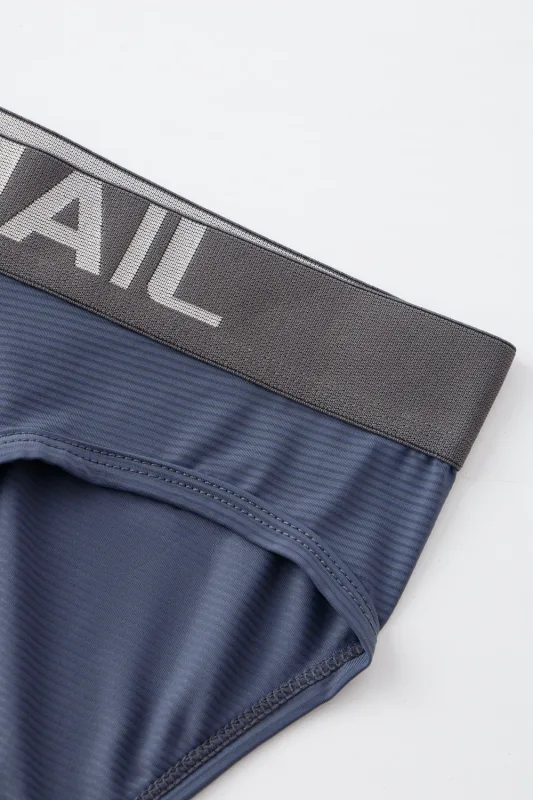 Herr Underkläder Shorts Sexig Lågformad Randig Bikini Athletic Supporters Kalsonger Sovkläder Nylon Snabbtorkande Andas