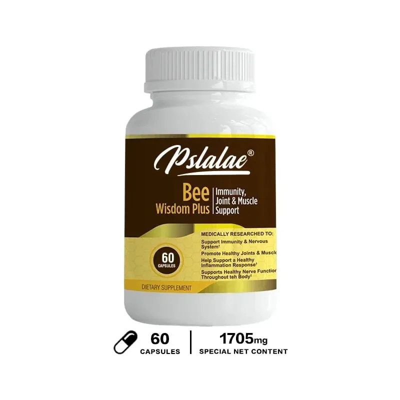 Premium Bee Venom Extract Anti-Inflammatory Extract Joint at Bone Supplement 120 Capsules