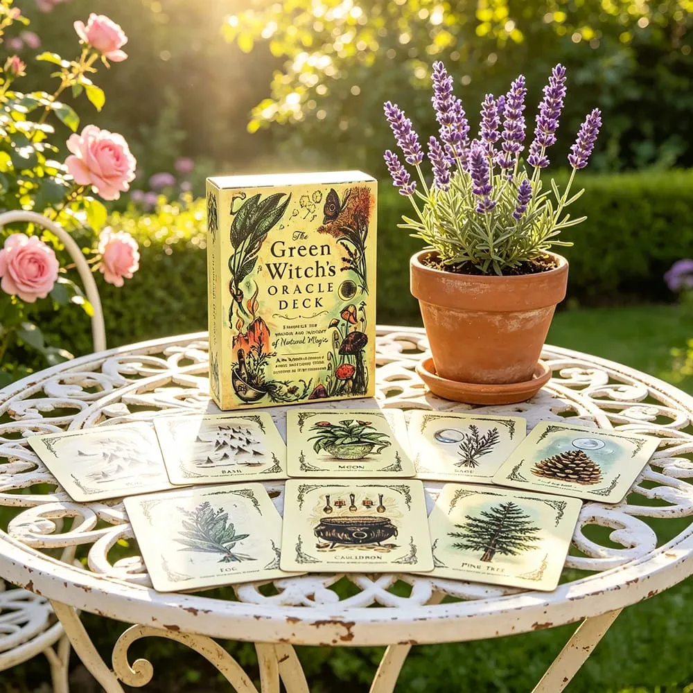 The Green Witch's Oracle Deck Natural Plant Magic Oracle Cards Divination Fortune Telling Card Game Spiritual Reading — image 3