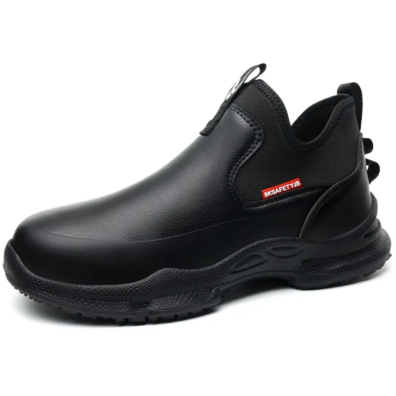 anti-skid kitchen work shoes non slip work waterproof boots lightweight Safety shoes for men chef work shoes leather sneakers