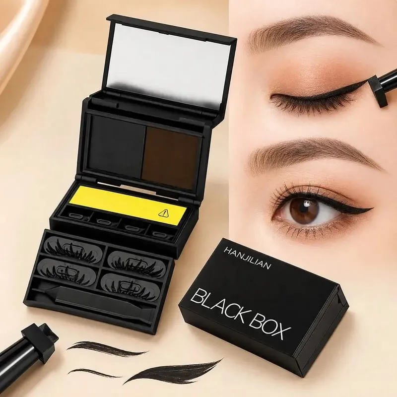 Waterproof Eye Makeup Stamping Pen Set Long Lasting Smudge Resistant Lower Lash Stamp Portable Ultra Fine Eyeliner Stamp Pen