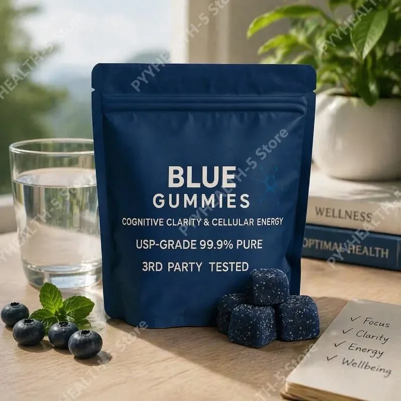 Gummy with Vitamins B2 B3 & C for For Cognitive Health & Natural Energy Lifted Mood 99.9% Pure 30 Gummies(1Pc)