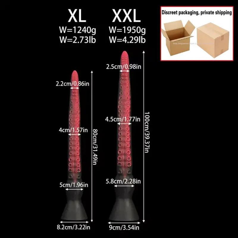 50-100cm Super Long Anal Whip Octopus Anal Plug Silicone Suction Cup Bdsm Buttplug Dilatdor Anal Xxl Sex Toys Women Men Sex Sho — image 15