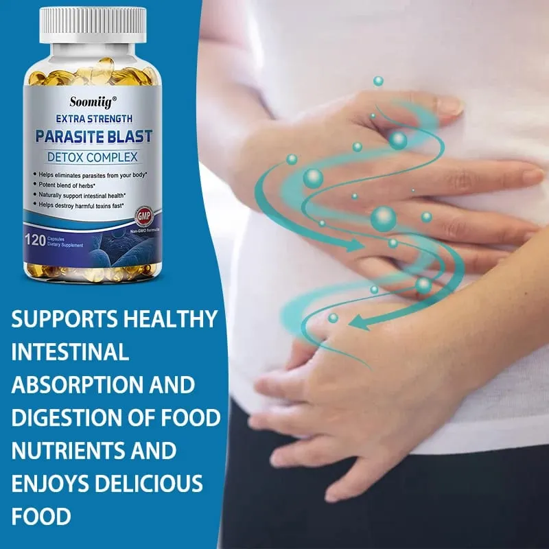 Parasite Blast - Bowel Cleansing Supplement Digestive Health Immune Health Parasite Removal and Improve Digestion