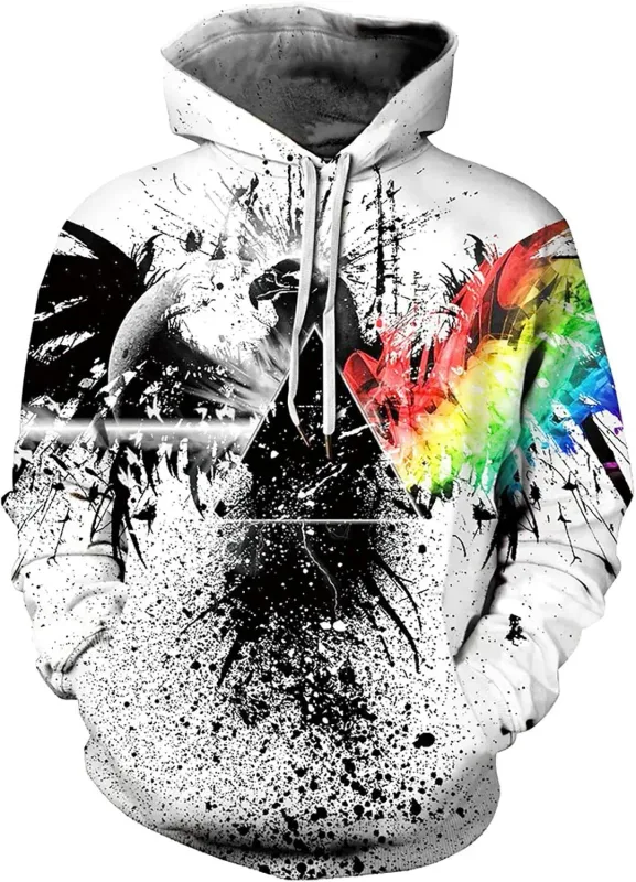 Hoodie Grafik Lelaki Uniseks Cetak Kebaharuan Hoodie, Baju Pullover Corak 3D Dengan Poket, Hoodie Grafik Panas Lengan Panjang Saya