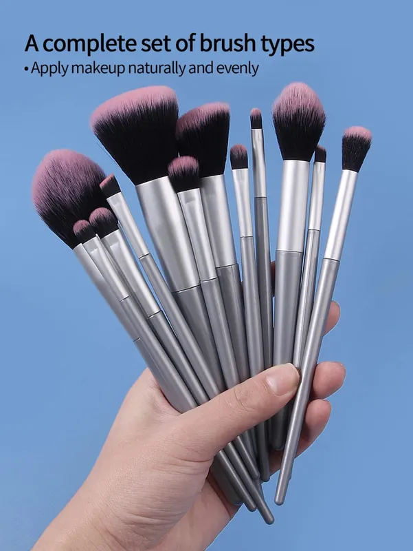 12Pcs Pink Makeup Brush Set Make Up Concealer Blush Powder Brushes Eye Shadow Highlighter Foundation Brush Cosmetic Beauty Tools
