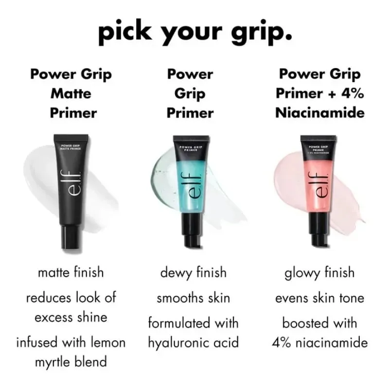 Original ELF 75ml Power Grip Refreshing Easy Absorb Moisturize Facial Primer Firming Hydrating Pre-makeup Setting Spray Products