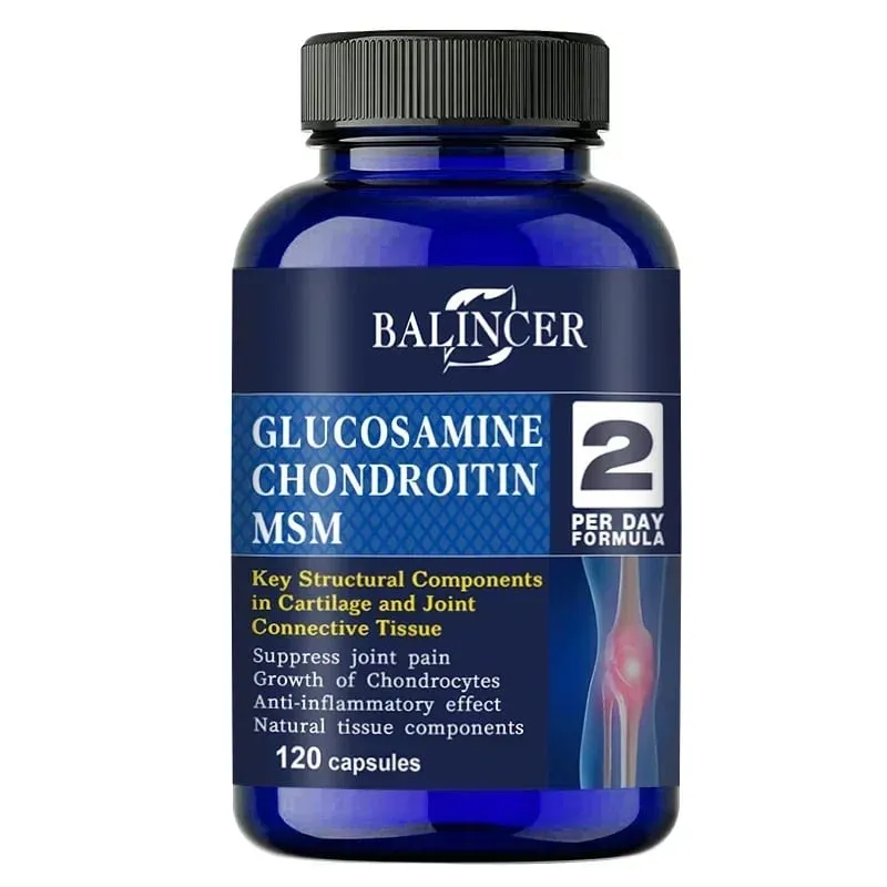 Glucosamine Chondroitin MSM - for Joint and Knee Health Immune System Non-GMO 120 Capsules