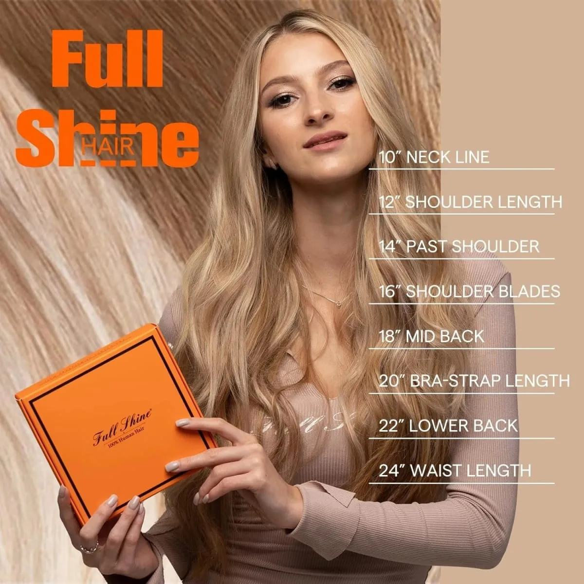 Full Shine Tape hajhosszabbításhoz 20 db Skin Weft Remy Straight Hair Ragasztó brazil hajra nőknek — image 5