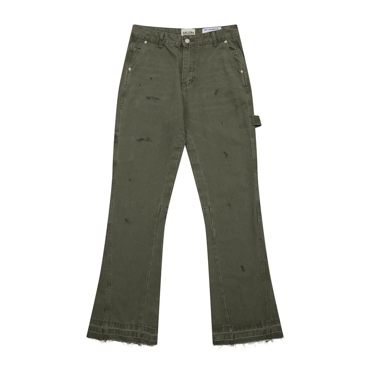 Gallery Dept splash ink splash paint wash splicing micro pull jeans overalls casual pants — image 4