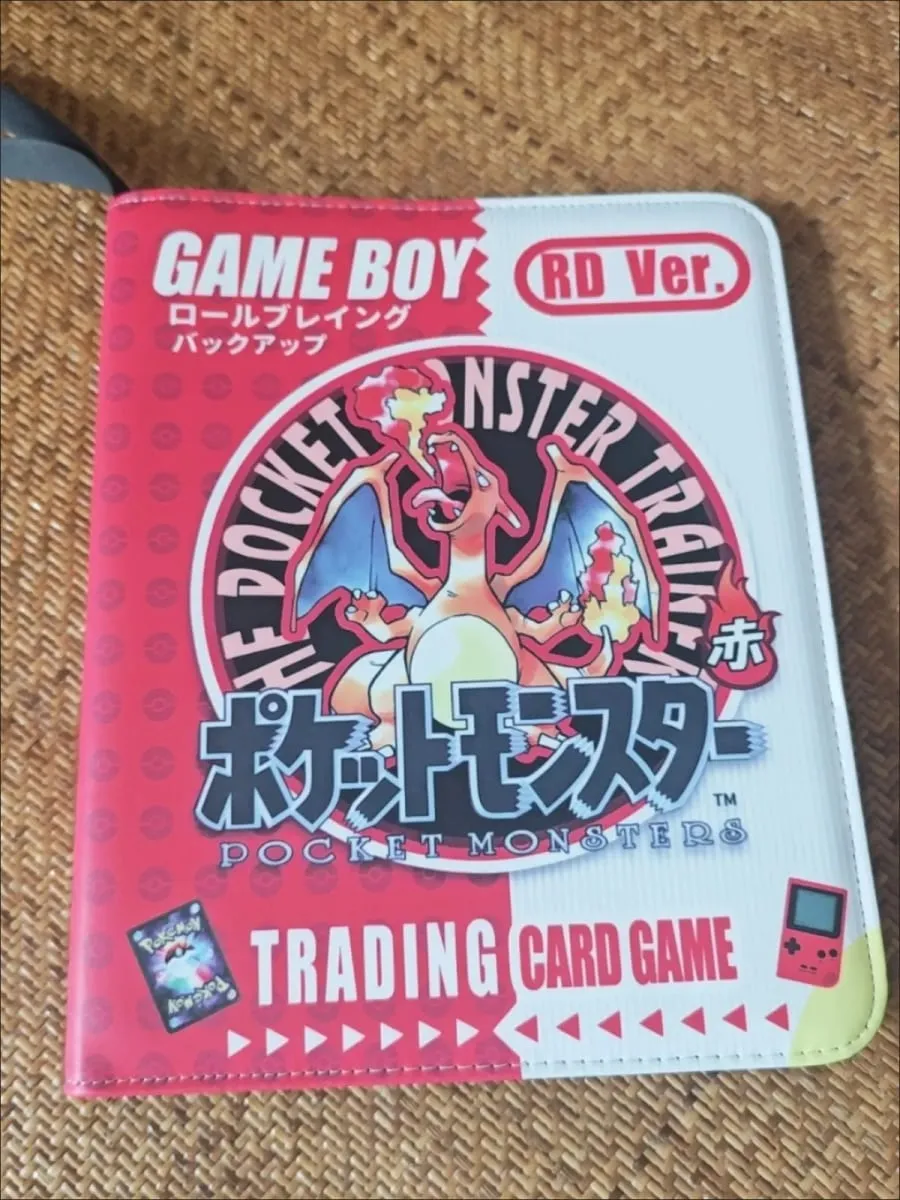 New Gb Card Album Cartoon Anime Battle Card Booklet Zipper Binder Card Holder Card Cas Vmax Game Card Collection Toys Gifts
