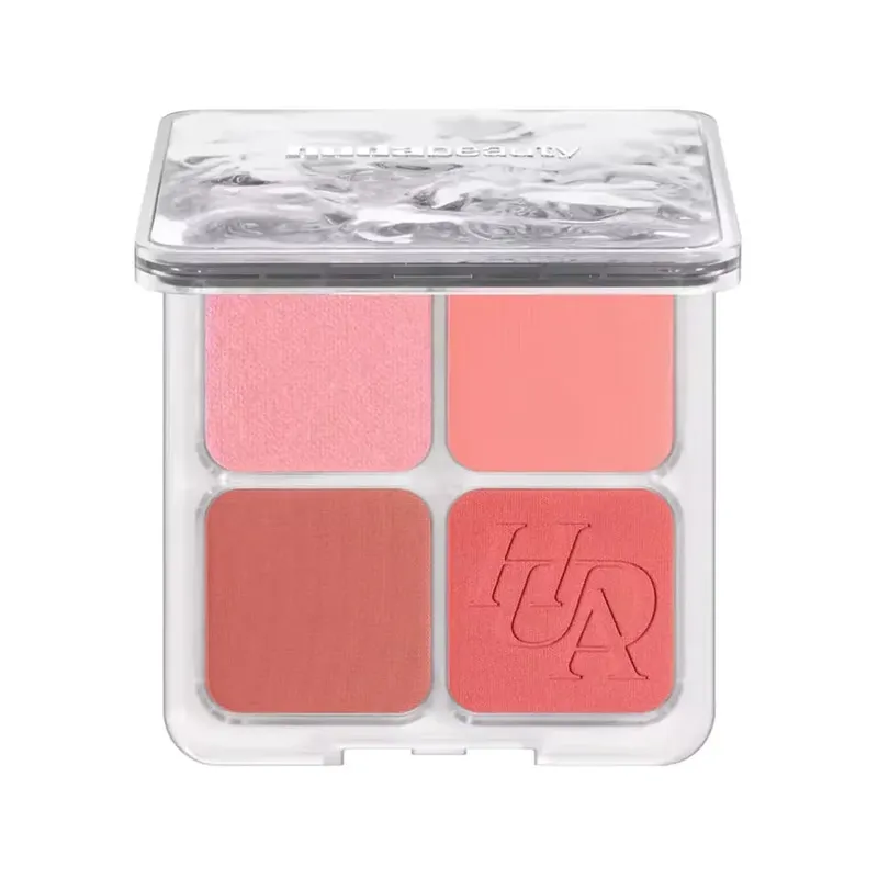 Mario Brush Set and 4-in-1 Glow Blush Blush Filter Flush Eye Check Blush Palette Matte Shimmer Long Lasting Women Daily Cosmetic
