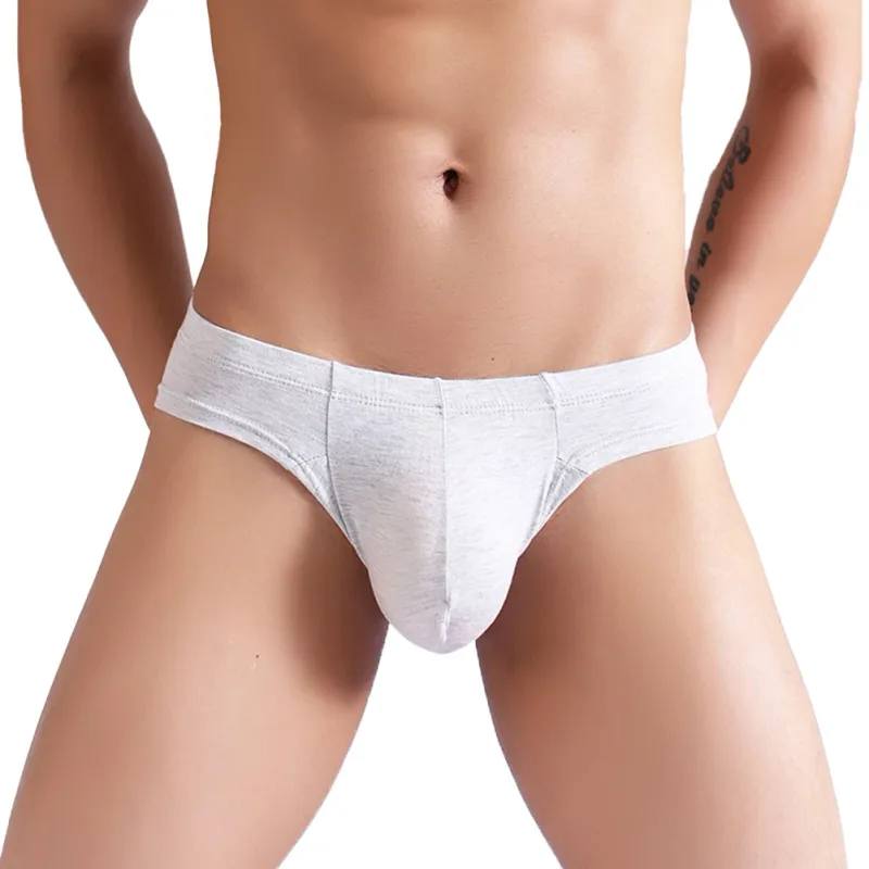 Seksowne męskie majtki Slip Cueca U wypukła bielizna oddychająca niskiej talii miękkie figi bielizna majtki z wysokim widelcem kalesony Calzoncillos