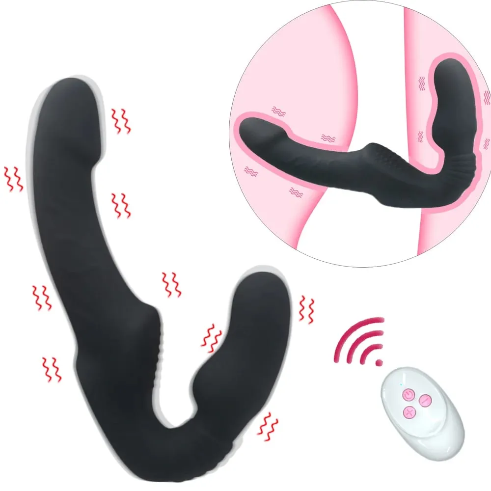 Strapless Strap-on Dildos Vibrator with Remote Control for Women Lesbian Couples G Spot Sex Toys With Clitoris Stimulator Adult — image 1