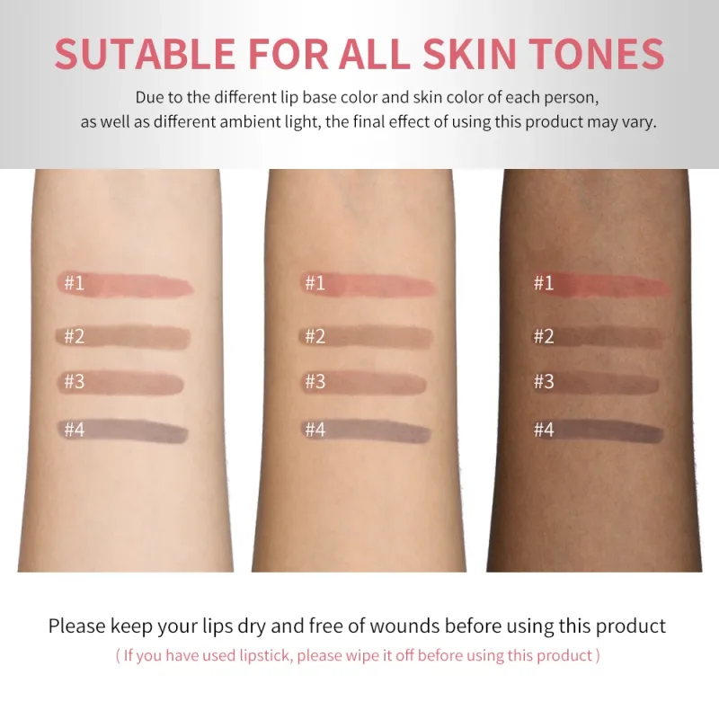 Lip Liner Pencil Peel Off Lip Stain Tattoo Long Wearing Matte Waterproof Smudge Proof Transfer Proof Lip Cosmetic For All Day — image 5