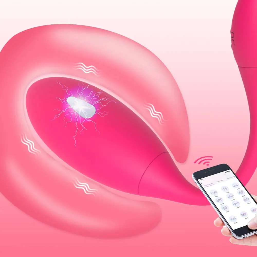 APP Control Electric Shock Vaginal Kegel Ball Vibrator For Women Wireless G Spot Stimulate Vibrating Egg Vibrator Sex Toys Femme