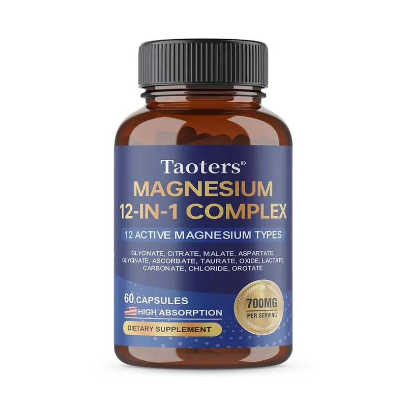Magnesium 12-in-1 Complex Supplement – 700mg High Absorption Glycinate Citrate Malate & Taurate Blend for Muscle Nerve Sleep — image 10