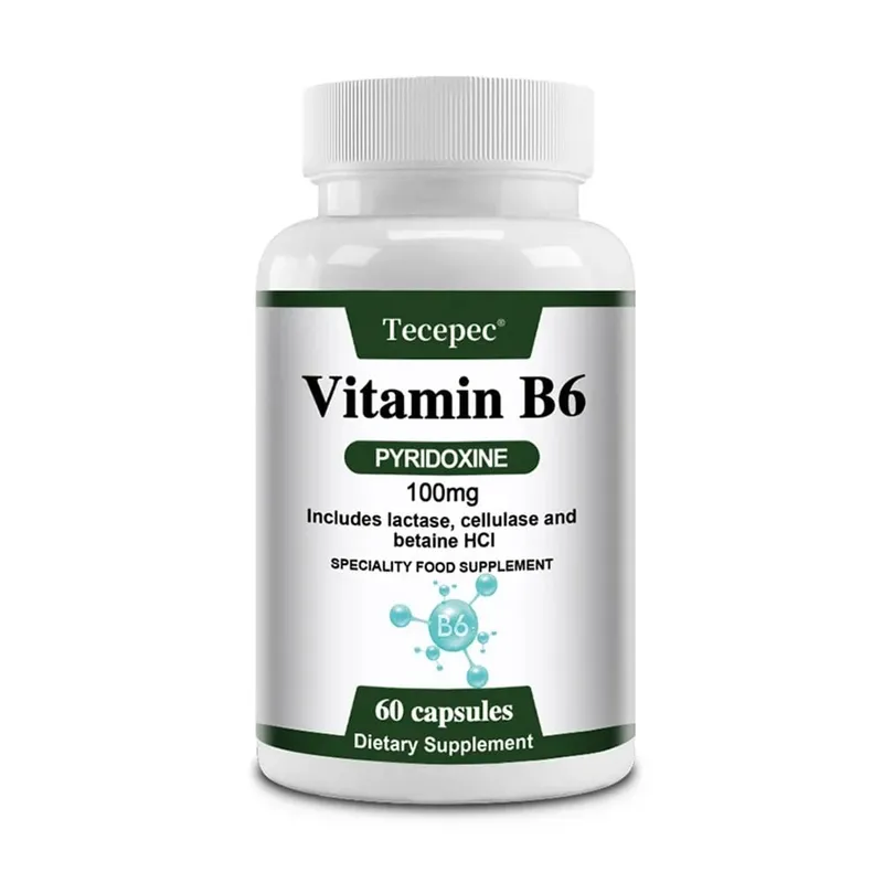Vitamin B6 Capsules - Brain Function & Memory Concentration Cardiovascular Skin Hair Immune Non-GMO Dietary Supplement — image 9