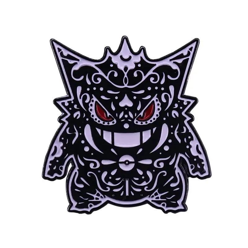 Anime Games Pokemon Enamel Pins Collect Mobbles Gengar Metal Cartoon Brooch Backpack Hat Bag Collar Lapel Badges