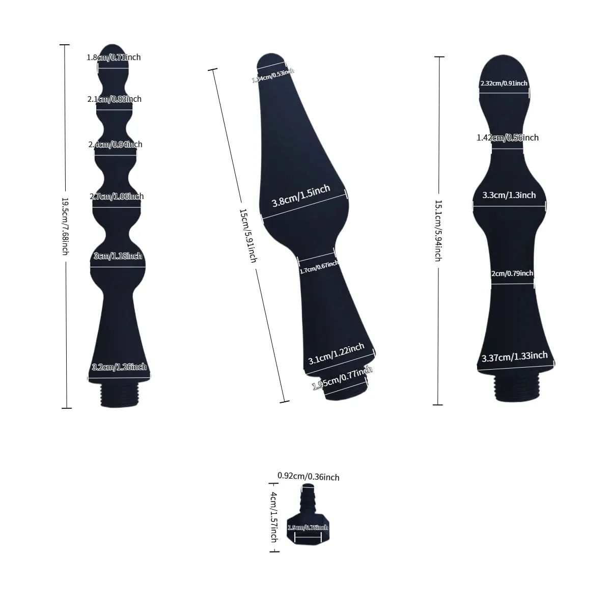 1 Pz Silicone butt flush plug-in doccia clistere dilatatori anali detergente per WC adulti giocattoli del sesso BDSM Bondage benessere sessuale — image 4