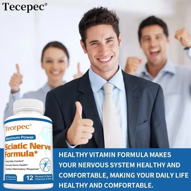 Sciatica Health Support - Sciatica Relief Supplement Vitamin B Complex- Nerve Health Anti-Inflammatory & Nerve Support Formula