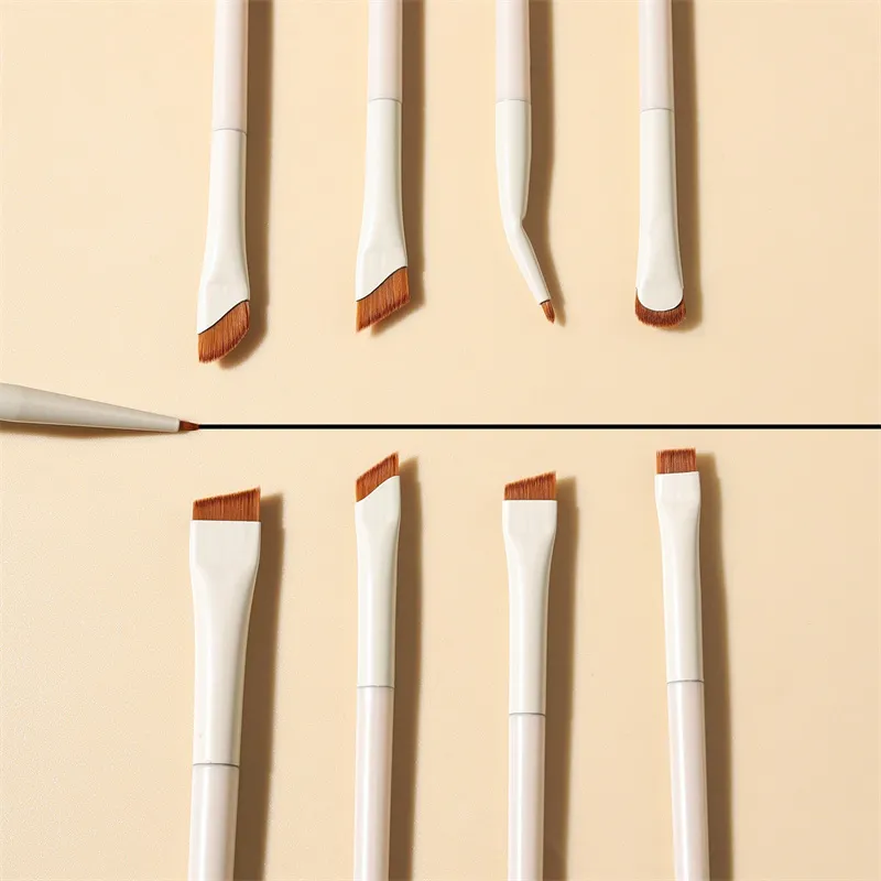 1/3/7/9pcs White Upgrade Blade Eyeliner Brush Eye Makeup Brushes Set Ultra Thin Fine Angle Flat Eyebrow Precise Detail Brush