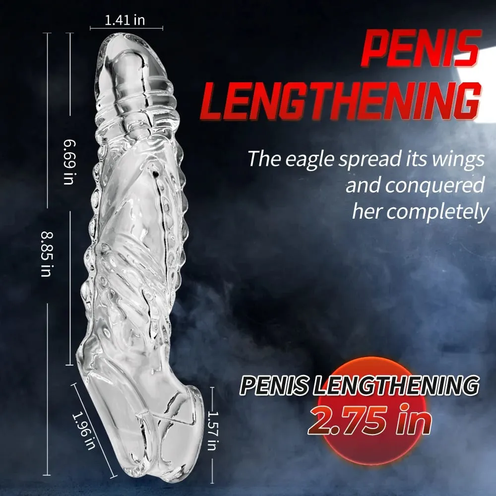 Wireless Vibrating Condoms Enlargement Delay For Men Reusable Dildo Vibrator Penis Ring Sleeve Adult Sex Toy Sex Product 2024