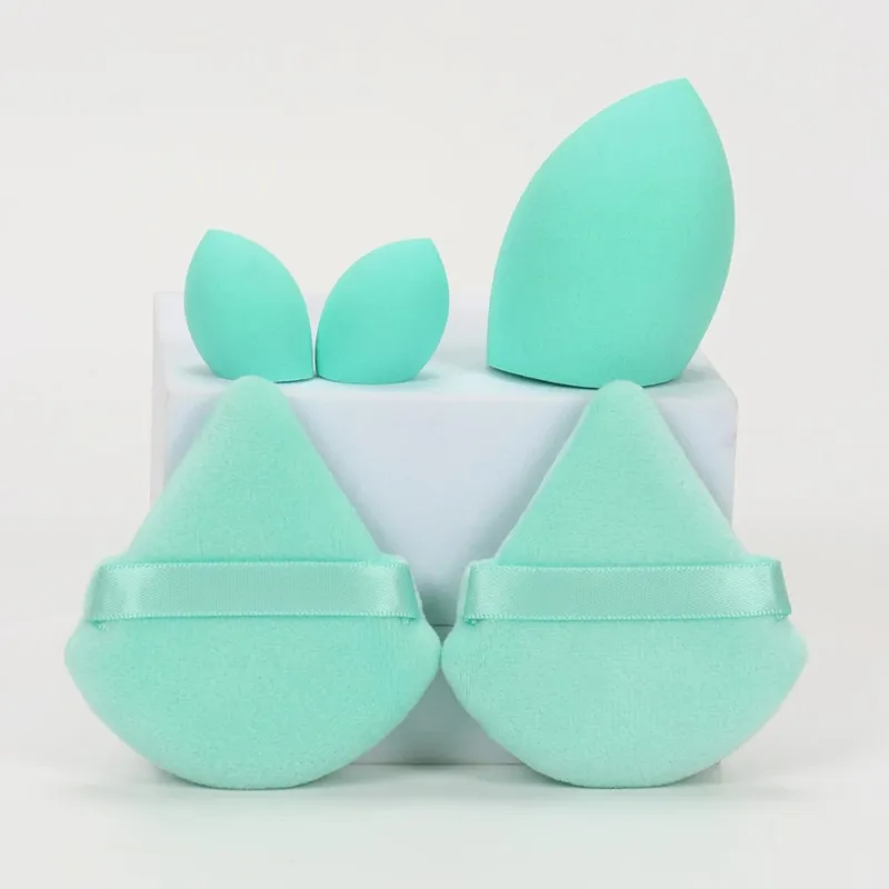 5Pcs Professional Makeup Sponge Set - Soft Gentle Multi-Purpose Tools for Perfect Foundation Powder and Blush Application