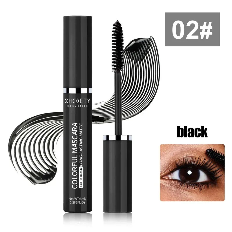 6-color Color Mascara Waterproof and Non-smudged Slender and Thick Curly Christmas Stage Hot Makeup Eye Cosmetics