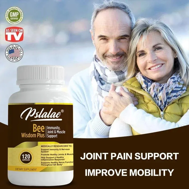 Premium Bee Venom Extract Anti-Inflammatory Extract Joint at Bone Supplement 120 Capsules