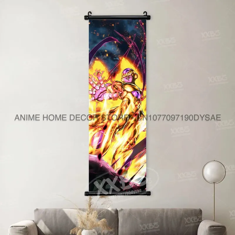 Dragon Ball Posters Anime Figures Wall Art Frieza Home Decor VegetaIII Scrolls Picture Goku Hanging Painting Son Gohan Wallpaper — image 37