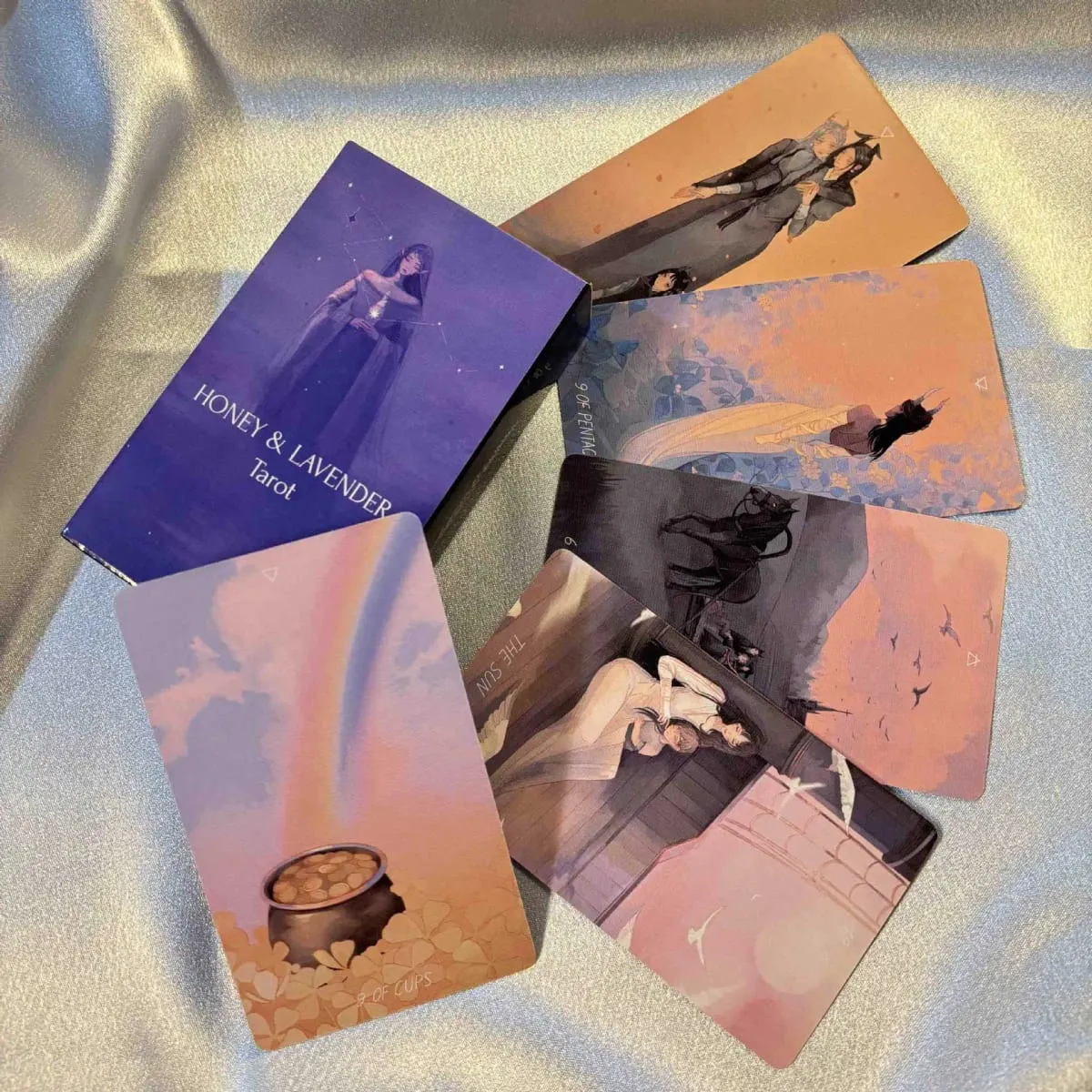 Honey and Lavender Tarot cards 78 Fairy Tale and Fantasy Deck