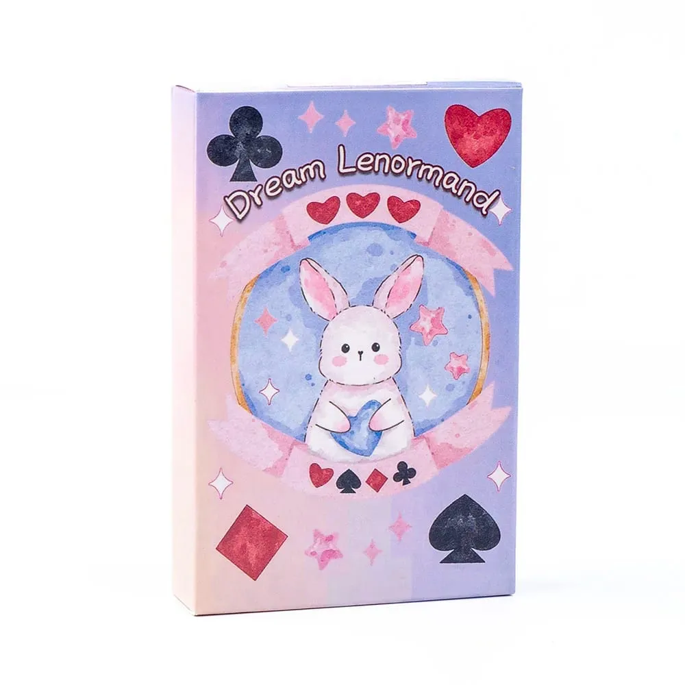 Dream Lenormand Tarot Card Deck 43 Cards Oracle Board Game for Kids Family & Friends Perfect Puzzle Leisure Activity 8.9 x 5.7cm