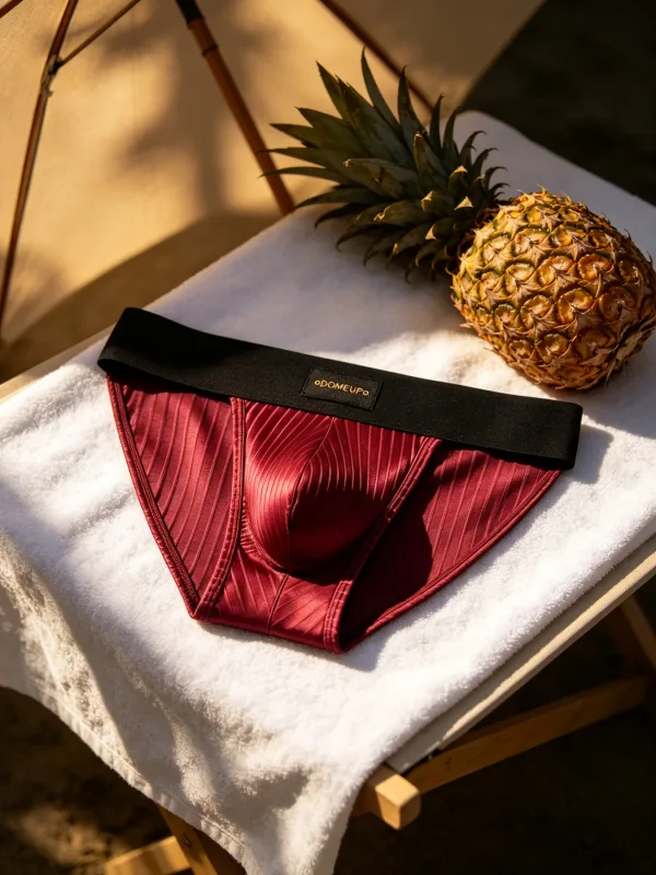 Herren-Unterwäsche, glänzend, gestreift, Dreieck-Slip, vorderer Ausbuchtungsbeutel, sexy Low-Rise, schmale Passform, tägliche Herren-Unterhose DP915 — image 22