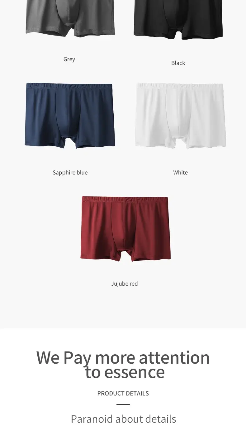 3-pack heren puur katoenen ondergoed heren zomer groot formaat ademend sport boxershorts dunne katoenen jongens boxershorts