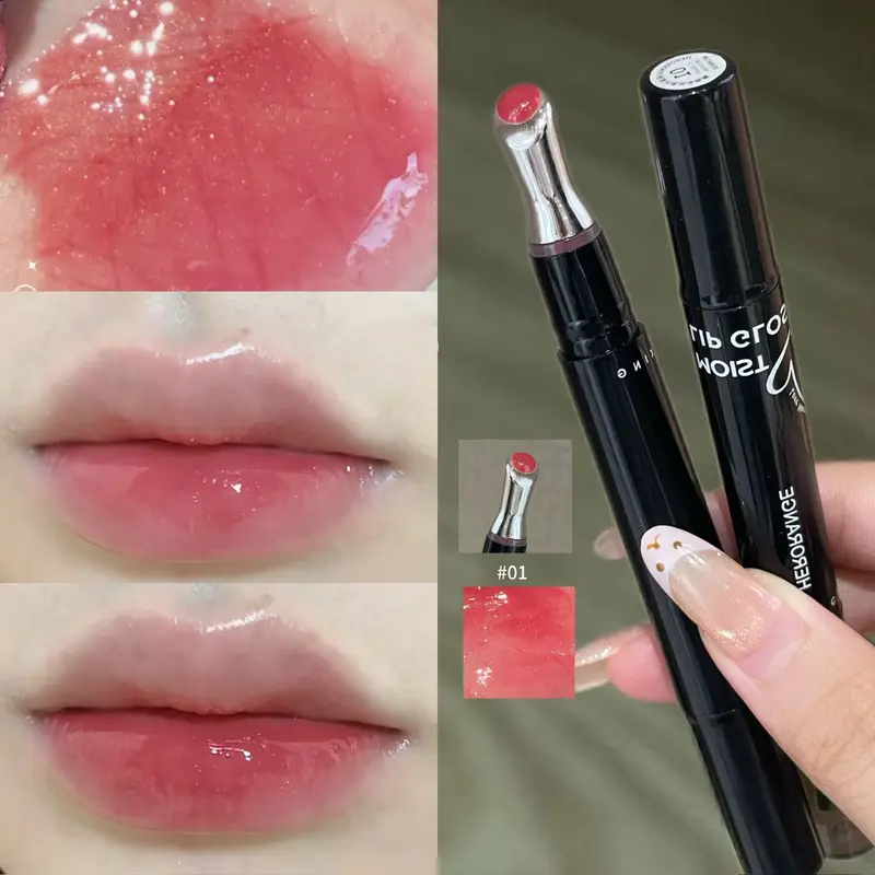 Hydrating Glossy Lip Gloss Long Lasting Brightening Create Plump Lips for Daily Date — image 1