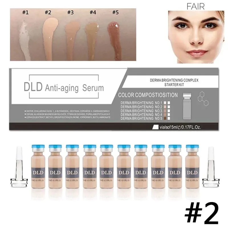 10 vials Korea 5ml BB Cream Glow Essence Beginner Starter Kit Liquid Foundation Moisturizing Hydration Skin Rejuvenation Beauty