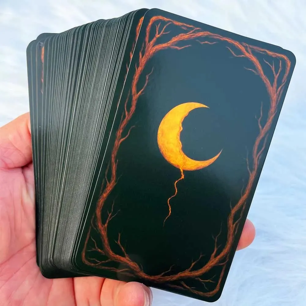 54 Set 13x8cm Reflective Moon Shadow Work Oracle Self-Discovery Emotional Perception Game Spiritual Guidance Card Games — image 4