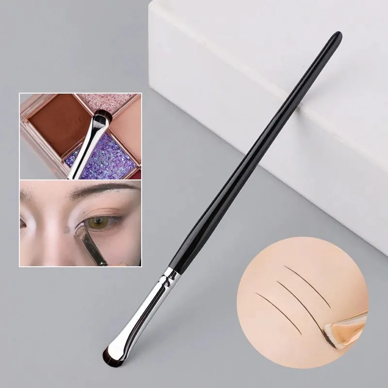 1/2PC Crescent Eyeliner Makeup Brushes Eye Makeup Tools Precision Soft Eyeshadow Brush Curved Thin Small Eye Cosmetic Tools — image 6