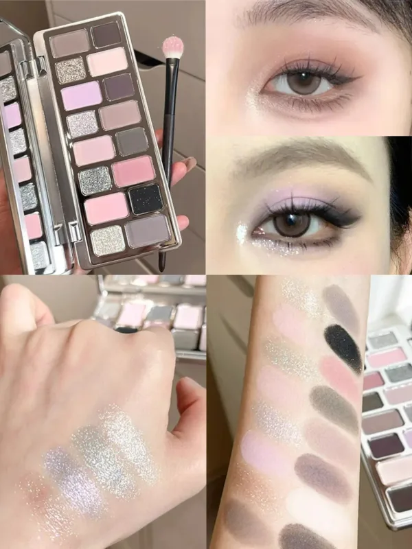 Cheeryep Aauthcntice Sell Qianyan 16 Color EyeShadow Palette Pink Brown Cowboy Blue Multicolor Matte Pearl Smoky Eye Makeup