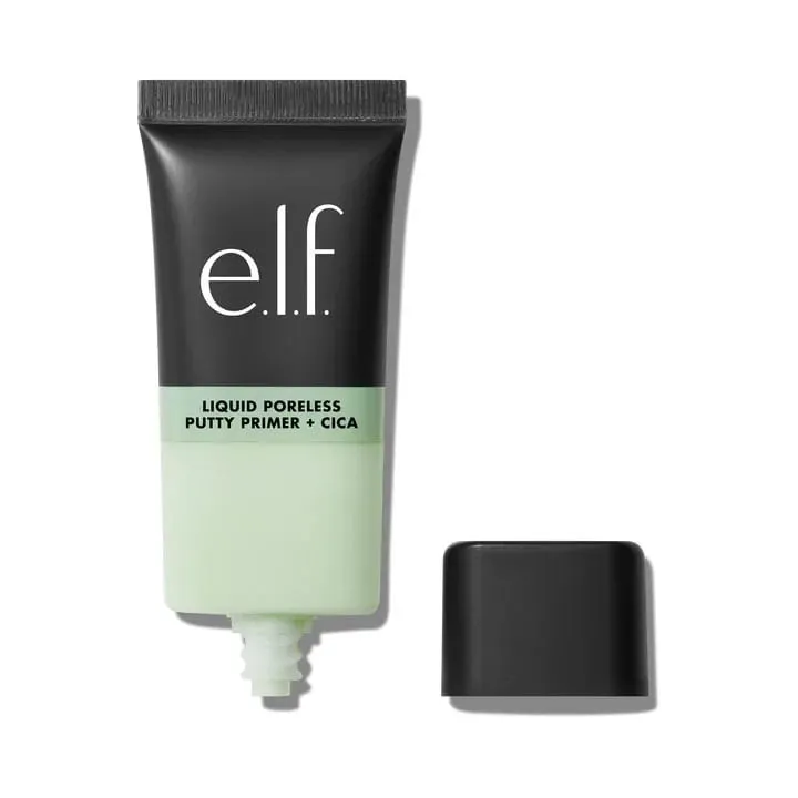 Elf Liquid Poreless Putty Primer Power Power Grip Matte Primer Dewy Setting Spray Halo Glow Liquid Filter & Blush Beauty Wand