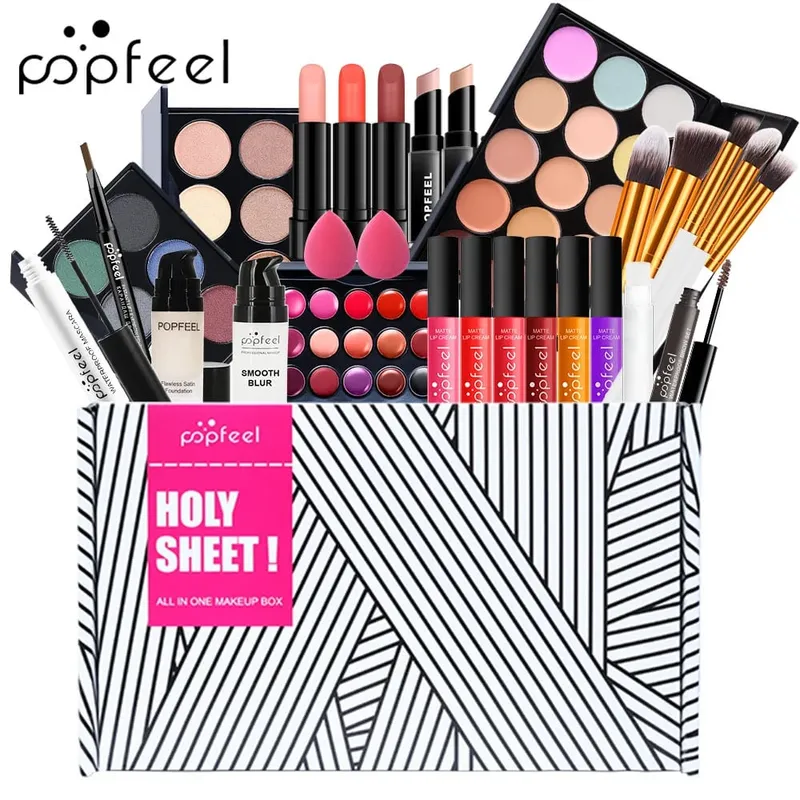 Women's All-In-One Makeup Kit Full Set - Eyebrow Eyeliner Eyeshadow Included Beauty Makeup Sets for Women