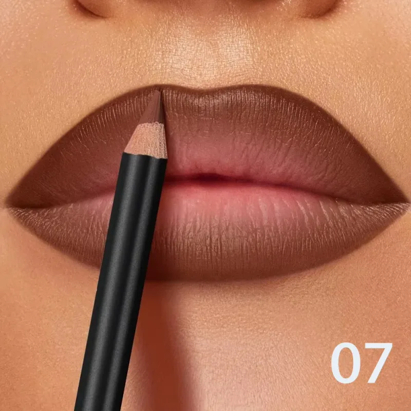 6-Color Waterproof Matte Lip Liner - Long-Lasting Non-Transfer Formula Matte Finish 6 Versatile Shades